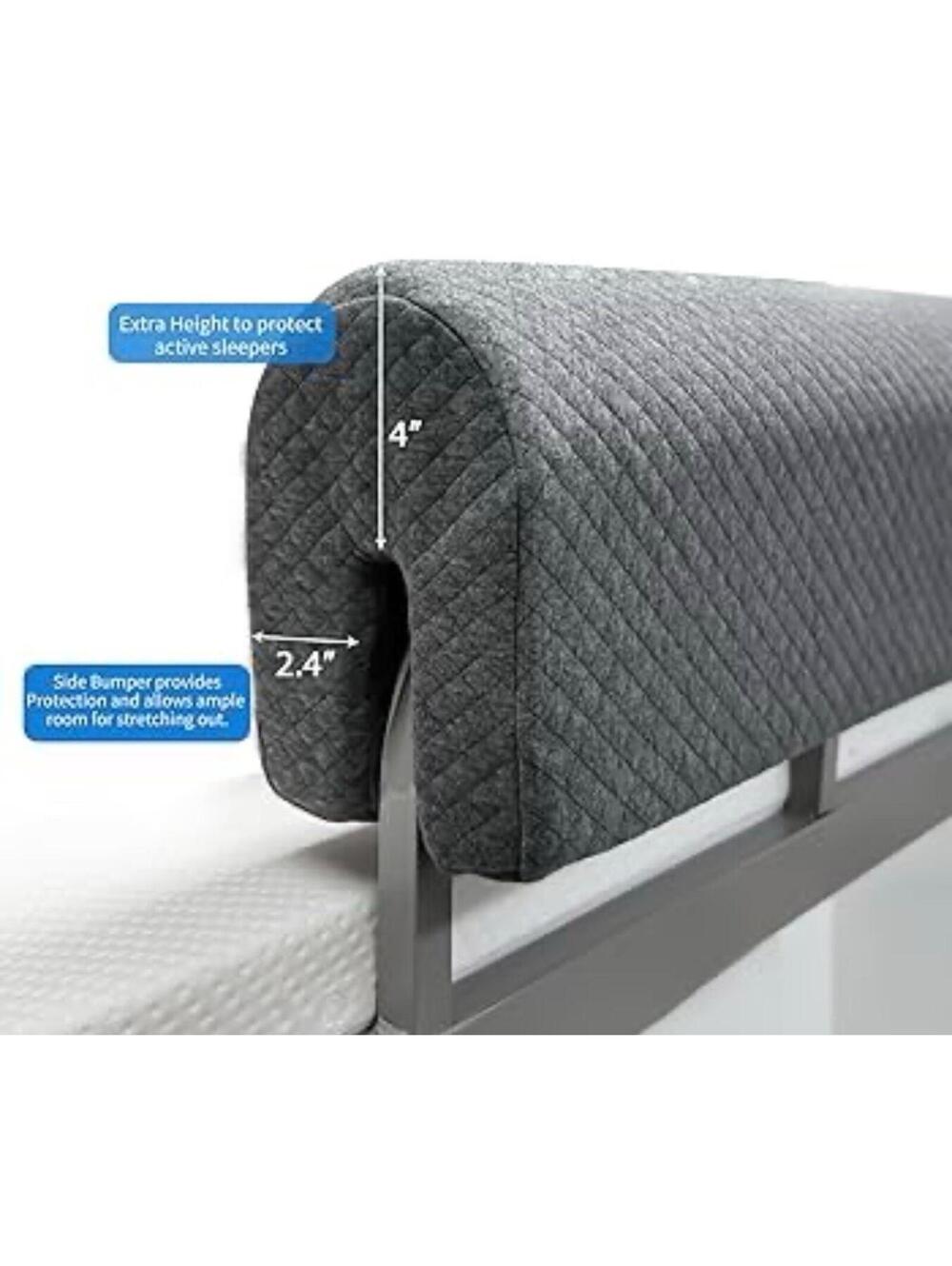 bed rail bumper designed to fit on a bed frame new